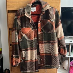 Plaid Pattern Lapel